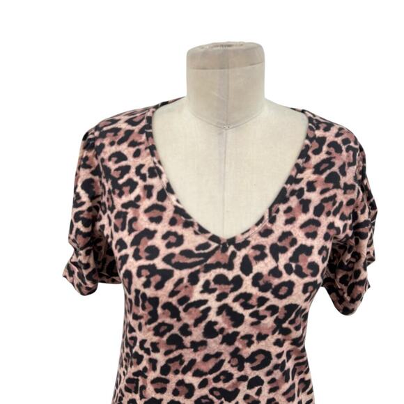 Generation Love Tiffany Classic Leopard Print T-Shirt‎ Mini Dress Size XXS - Picture 4 of 16